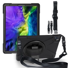 Tough Silicone + PC Hybrid Heavy Duty Case with Kickstand for iPad Pro 11 12.9 picture