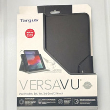 Targus VersaVu Rotating Case iPad Pro 12.9 3rd-6th Gen Black Pencil Holder picture