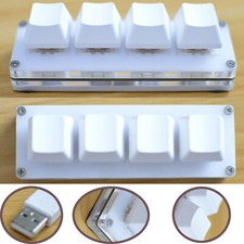 4 Keys USB Mini Mechanical Keyboard Custom Shortcuts Macro Keypad+Data Cable DIY picture