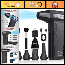 High-Speed Compressed Air Duster, 180,000 RPM Mini Blower for Electronics & Clea picture