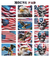 American Flag Mouse Mat/Pad Non-Slip Rectangle Mousepad Designs For Computer PC picture