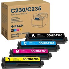 TANFENJR C230 C235 Toner Cartridge 4-Pack CMYK 006R04383 006R04384 006R04385 picture