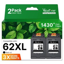 Valuetoner Black Ink Cartridge for HP 62 XL picture