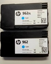 2 GENTLY used Hp 962XL Printer Cyan Ink Cartridges, my HP Printer Broke picture