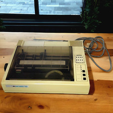 Vtg Blue Chip Co Dot Matrix Printer Model M120/10 For Parts Untested Turns On picture