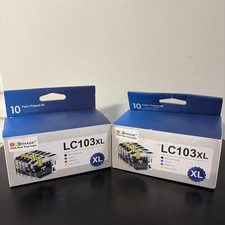 2x E-Z Ink LC103XL BROTHER Compatible Ink Cartridge - 10 Pack Box picture