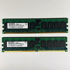 Elpida 2GB (2x1GB) DDR2 PC2-3200R 240-Pin DIMM ECC Registered RAM picture
