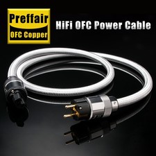 OFC Pure Copper Hi-end Audio Power Cable EU Schuko AC Mains Supply Cord picture