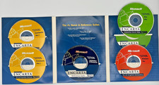 Microsoft Encarta Reference Suite 2000 TESTED Complete 5 Disc Set CD-ROM Vintage picture