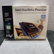 NEW 486 DX66 Retail BOX INTEL PROCESSOR DX2ODPR66 486 DX2 66Mhz OverDrive CPU picture
