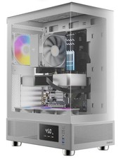 GAMDIAS ATLAS E1 ATX Mid-Tower Gaming PC Case Tempered Glass 3x120mm ARGB White picture