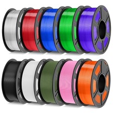 KG PLA Filament Bundle 1.75mm, 10 x 1kg Spools, FDM 3D Printers, Multi-Color picture