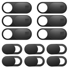 ZUCUCUC Laptop Camera Cover Slide, 12 Pack Black (Small 6 Pcs+Large 6 Pcs) picture