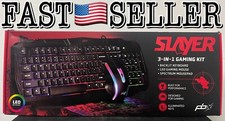 PBX Slayer 3-in-1 Gaming Kit Backlit Keyboard, LED Gaming Mouse, Spectrum Pad picture