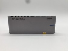 Cable Matters USB-C Dual 4k DisplayPort Docking Station 201054 FREE S/H picture