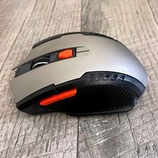 2.4GHz Wireless 6D Gaming Mouse Silver Black Orange Optical with USB Receiver picture