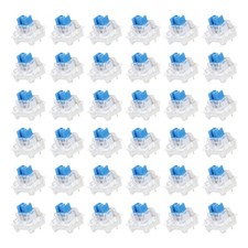 36pcs Light Blue Keyboard Switch 3-Pin 50gf Linear Keyboard Switch Replacement picture