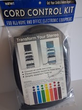 Cord Control Kit Black Quick Easy Way to Conceal Wires in Your Office picture