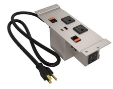 Dekko Villa silver 2 power + 2 USB + 2 open data port power module picture