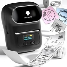 Phomemo M110 Label Maker Bluetooth Logo Barcode Label Printer Small Business LOT picture