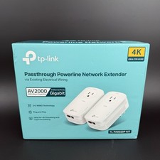 TP-Link AV2000 Powerline Ethernet Adapter, Passthrough, 2 Gigabit Ports w/ Box picture