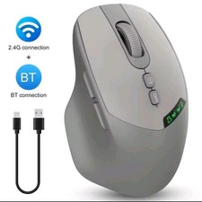 2.4G Bluetooth Dual Mode Charging Wireless Mouse Power Display Ergonomic Design picture