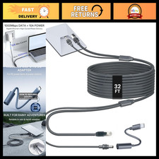 10M/32FT Ethernet Cable for Starlink, 2-in-1 Power & Data, High-Speed Connection picture