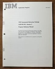 Vintage 1968 IBM Application Program 1130 Commercial Subroutine Reference Manual picture
