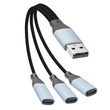 JSADZKJ USB-C Splitter Cable,USB 2.0 to USB-Type-C Multi-Port Data... picture