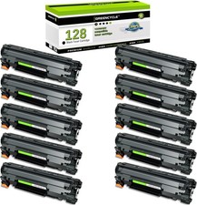 GREENCYCLE 10PK CRG128 Toner Cartridge For Canon128 ImageClass D530 D550 MF4550d picture