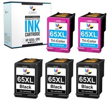 5PK CMYi Compatible 65XL Combo Pack Ink for HP DeskJet 2620 2622 2624 2628 2630 picture