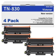1-4PK TN830 Toner Compatible With Brother HL-L2400D MFC-L2820DW DCP-L2647DW picture