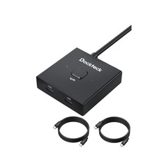 Dockteck USB C Switch Bi-Directional 4K 60Hz 10Gbps 100W PD Hub with Cables picture