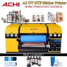 US A3 UV DTF Sticker Printer Transfer Sticker For Phone Case Mug Cap Wood Glass picture