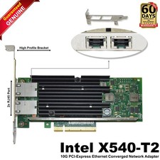 Intel X540-T2 Dual-Ports RJ-45 10GbE PCIe Low-Profile Converged Network Adapter picture