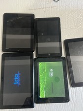 Lot of 5 As Is Tablets  Assorted 8” 9” Android Tablets Windows picture