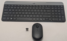 Logitech K470 Slim Wireless Keyboard + M340 Mouse Combo w/ USB Dongle Tested picture