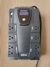 CyberPower 600VA 340W Uninterruptible Power Supply NO BATTERY WORKING picture