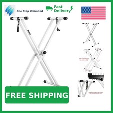Kadence Double-X Keyboard Stand, Matte White picture