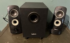 Logitech Z323 2.1 Wired Computer Speakers w/ Subwoofer Black Volume Control picture
