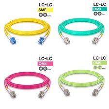 OM3 OM4 OM5 OS2 LC to LC Fiber Optic Patch Cable, Duplex LC MMF SMF Cable 1-40m picture