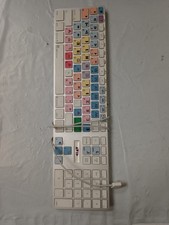 Genuine Apple A1243 Wired Mac Standard USB Keyboard w/ Numeric Keypad White picture