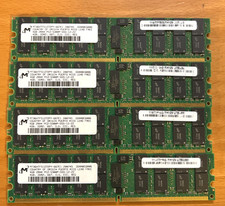 Lot 0f 4x - 371-1900-01 Micron MT36HTF51272PY-667E1 4GB PC2-5300 DDR2-667 Memory picture