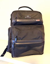 TUMI Black Nylon Laptop Backpack Solid Pattern MPN 117347 picture