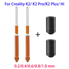 Creality K2/ K2 Pro/K2 Plus/ Hi Nozzles,2pcs Unicorn Quick-Swap Nozzle with sock picture