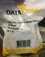 Datacomm Electronics 2 Gang Recessed Low Voltage Cable Plate 45-0002-LA,  Q5 picture