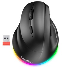 LeftHanded Ergonomic Mouse, Wireless Vertical RGB Rechargeable Mouse, Bluetoo... picture