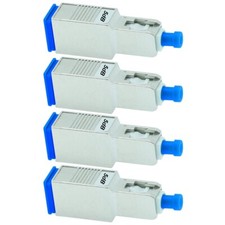 4 Pcs 5dB SC UPC Connector Fiber Optic Optical Single Mode Attenuator Metal Blue picture