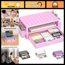 3-Tier Desk Organizer with Drawer & Pen Holder, Laptop Stand Riser for Home Offi picture