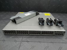 Cisco WS-C3850-48P-L 48-Port PoE+ Gigabit Network Switch + C3850-NM-4-1G picture